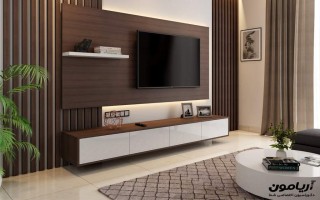 شیک ترین مدل میز تلویزیون دیواری ساده و شیک 2024