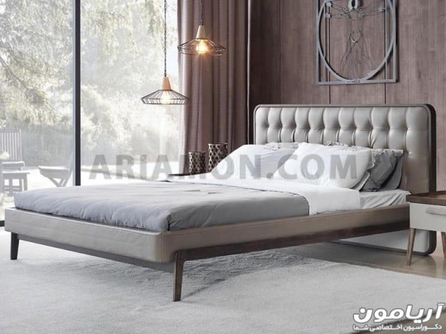 تخت خواب مدرن  طرح چوبی