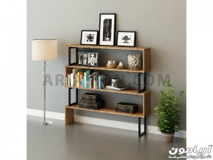 کتابخانه چوبی فلزی مدرن کتابخانه چوبی فلزی مدرن