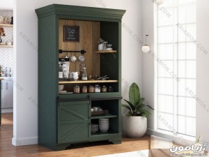 کافی بار کمد دار سبز کافی بار کمد دار سبز