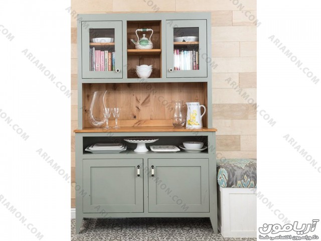 کافی بار کتابخانه دار با درب های کابینتی کافی بار کتابخانه دار با درب های کابینتی