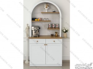 کافی بار پینترستی سفید تاج دار کافی بار پینترستی سفید تاج دار