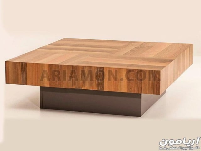 میز جلو مبلی مربع چوبی