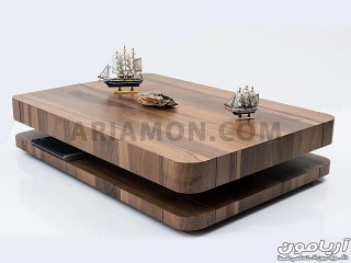 میز جلو مبلی لبه گرد میز جلو مبلی لبه گرد