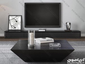 میز جلو مبلی مدرن سیاه میز جلو مبلی مدرن سیاه