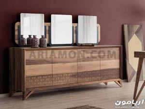 میز کنسول مدرن چوبی میز کنسول مدرن چوبی