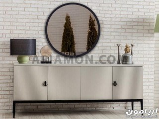 آینه کنسول شبکه ای سفید آینه کنسول شبکه ای سفید