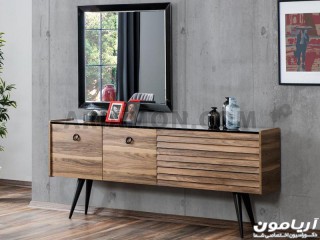 آینه کنسول چوبی ساده