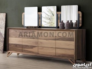 آینه کنسول فانتزی جدید چوب آینه کنسول فانتزی جدید چوب