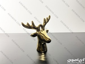 تندیس گوزن شاخ چسبیده طلایی تندیس گوزن شاخ چسبیده طلایی