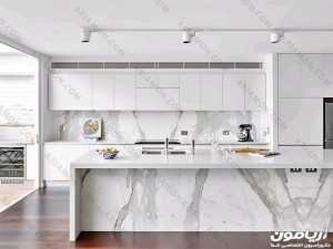 کابینت مدرن سفید ساده 