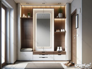جاکفشی آینه دار بزرگ 