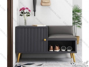 جاکفشی سیاه طلایی راه راه ام دی اف 