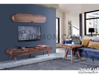 میز تلویزیون چوبی خم
