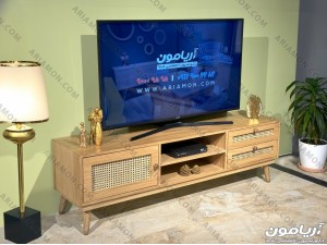 میز تلویزیون بوهو با درب حصیری میز تلویزیون بوهو با درب حصیری