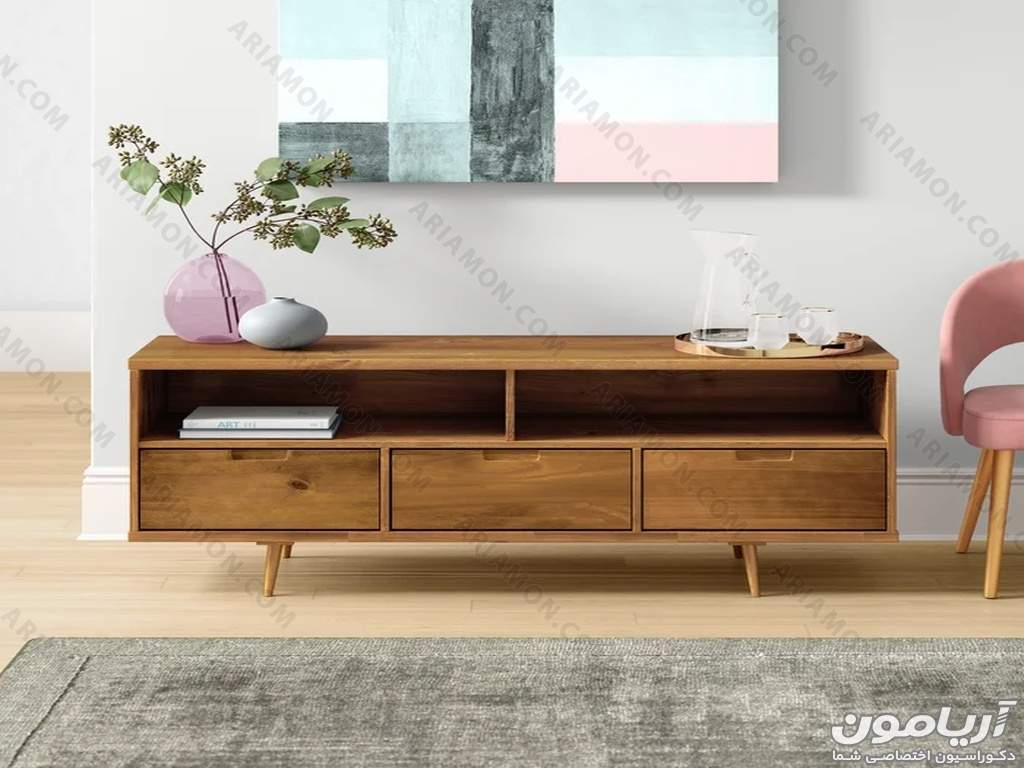 میز تلویزیون جدید قیمت مناسب چوبی