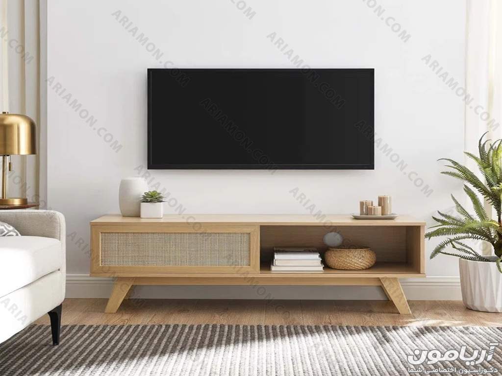 میز تلویزیون جدید مدرن چوبی
