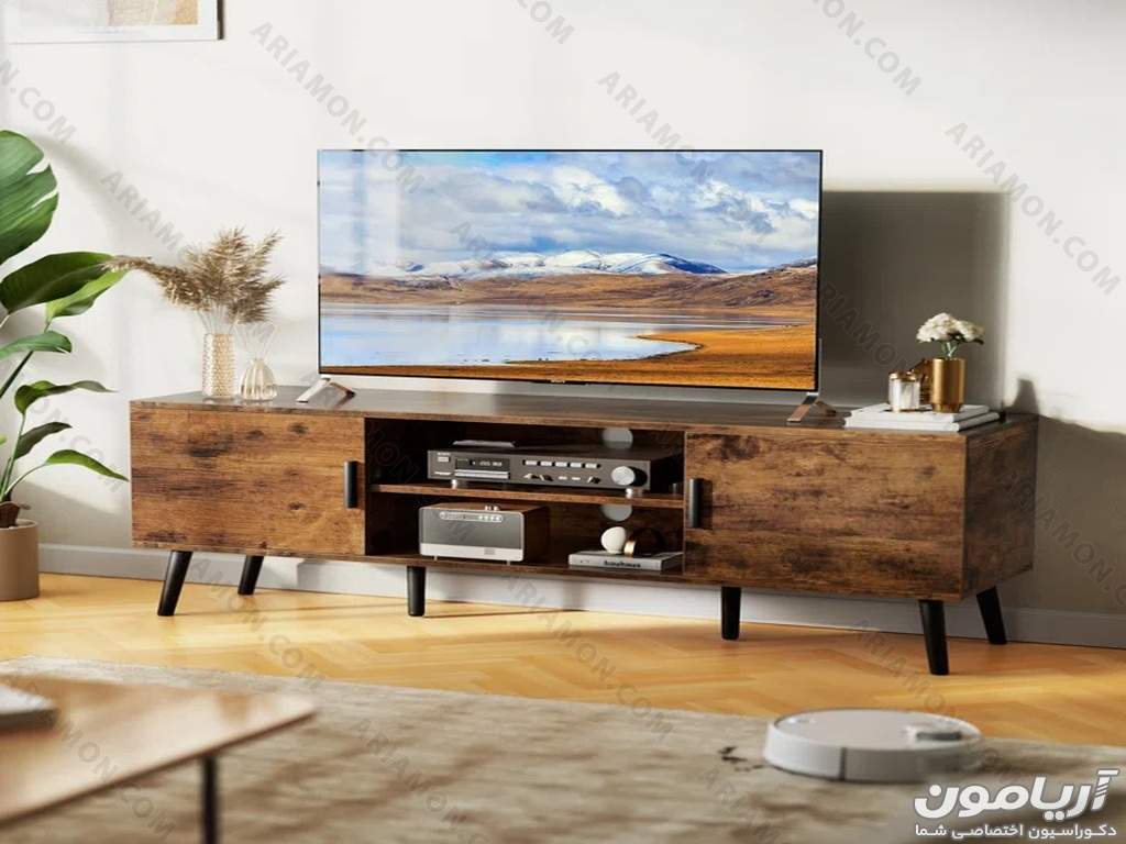 میز تلویزیون چوبی خاص و جذاب