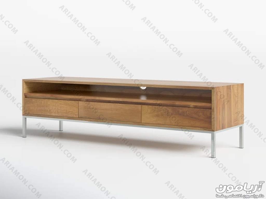 میز تلویزیون چوبی شیک مینیمال