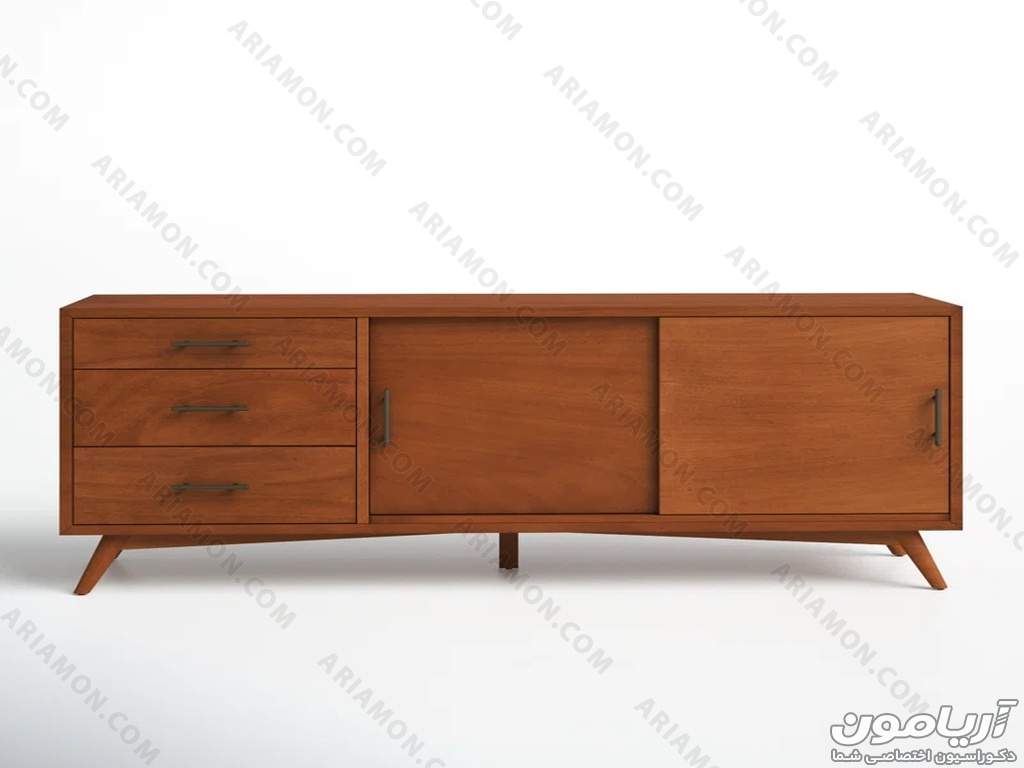 میز تلویزیون چوبی مدل جدید ساده